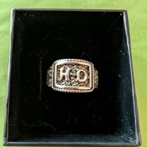 Harley-Davidson Silver Women's Ring with Intricate Design